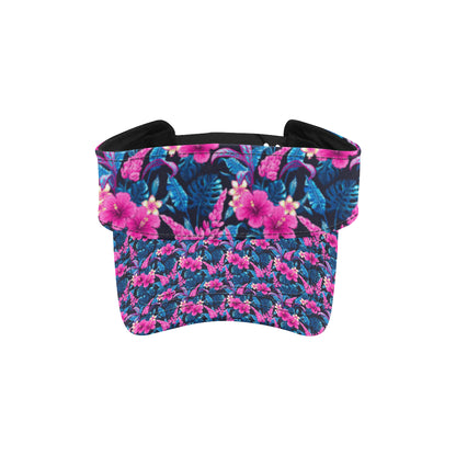 Tropical Folower Pink Themed Print Unisex Sun Visor