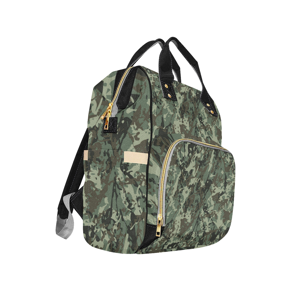 Camouflage Pattern Print Design 06 Diaper Bag Backpack
