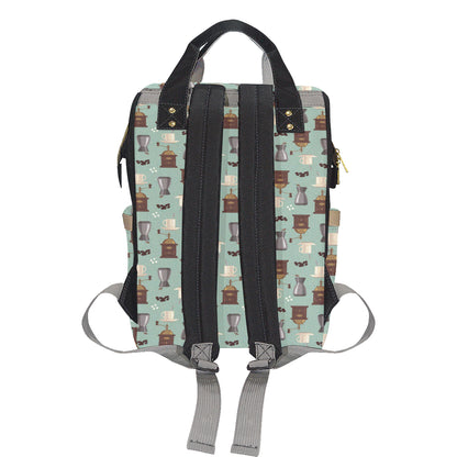 Coffee Pattern Print Design 04 Diaper Bag Backpack