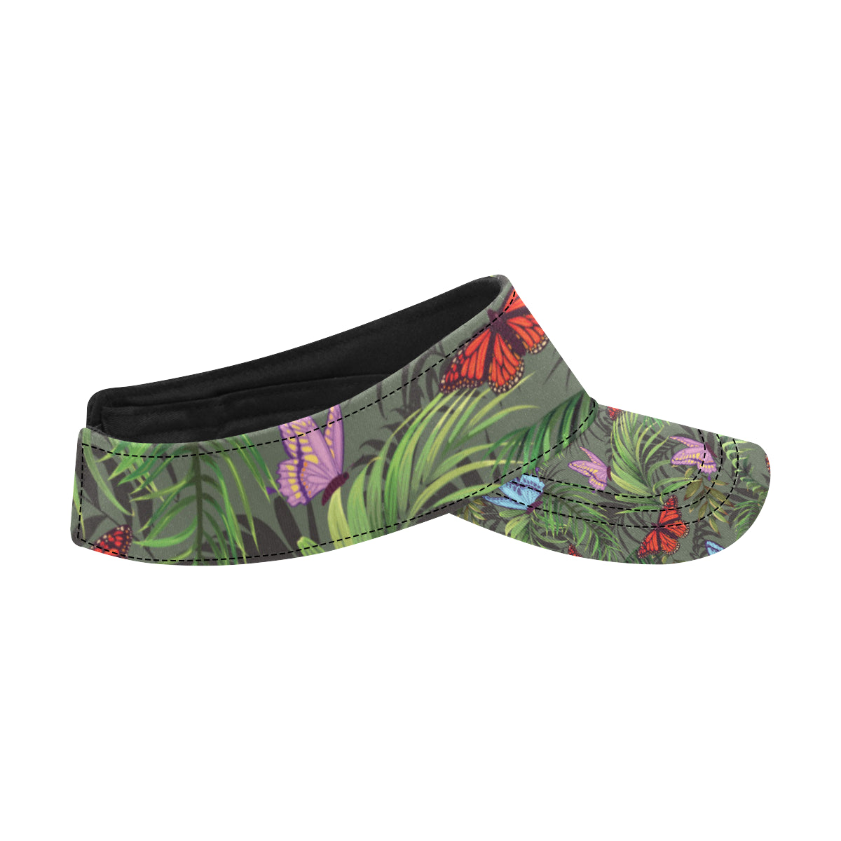 Monarch Butterfly Pattern Print Design 04 Unisex Sun Visor