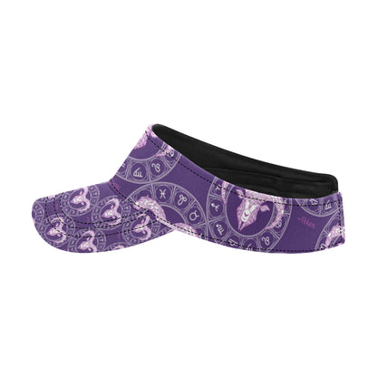 Aries Zodiac Pattern Print Design 02 Unisex Sun Visor