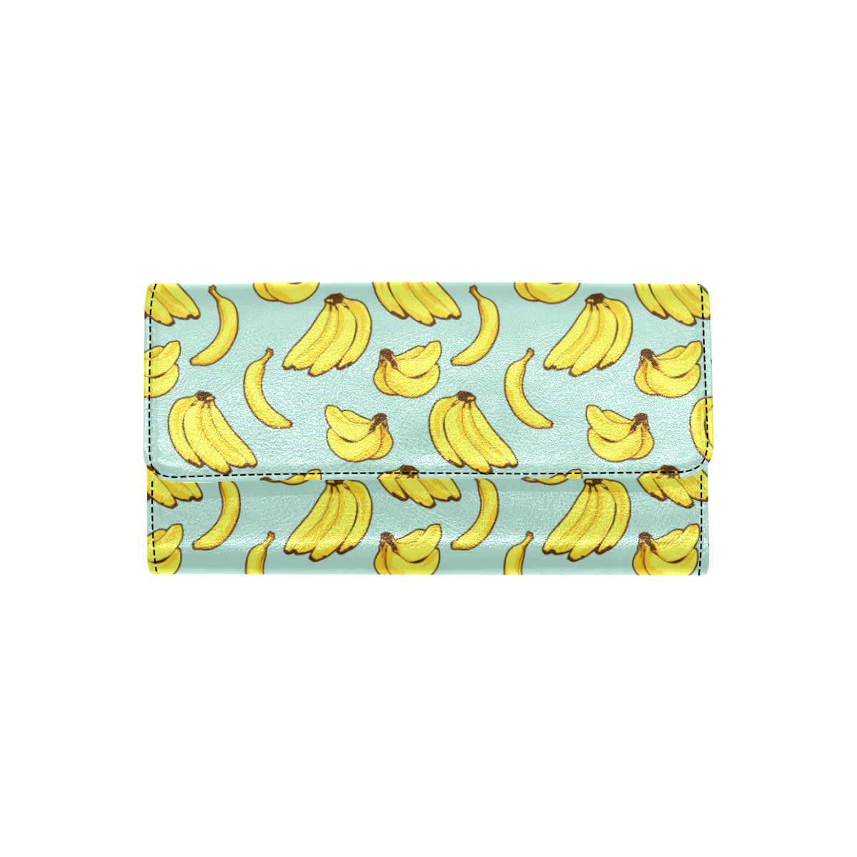 Banana Pattern Print Design BA04 Women's Trifold Wallet