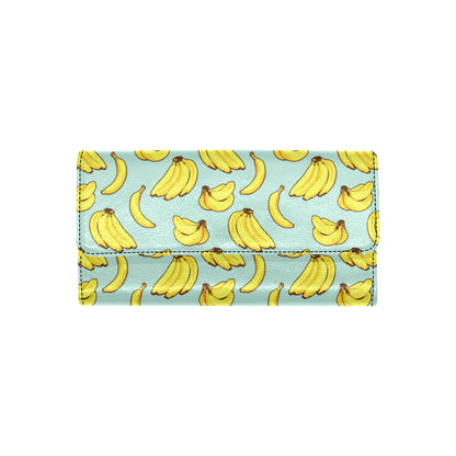 Banana Pattern Print Design BA04 Women's Trifold Wallet