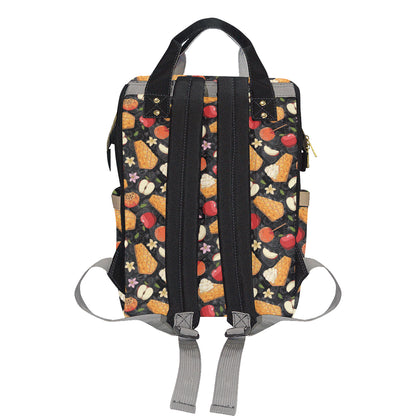 Apple Pie Pattern Print Design 01 Diaper Bag Backpack