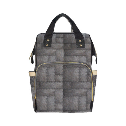 Armor Pattern Print Design 02 Diaper Bag Backpack