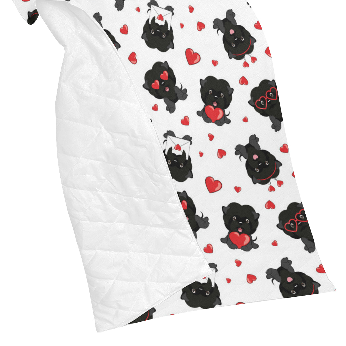 Affenpinscher Pattern Print Design 01 Premium Quilt