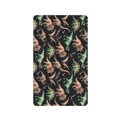 Dinosaur Print Pattern Rubber Doormat