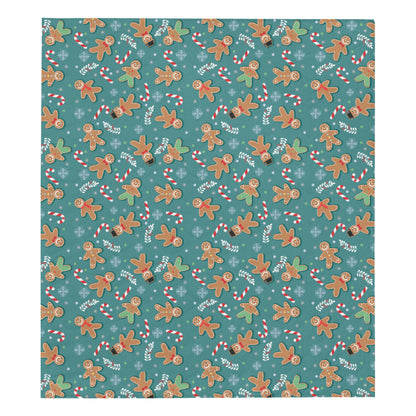 Gingerbread Pattern Print Design 05 Premium Quilt