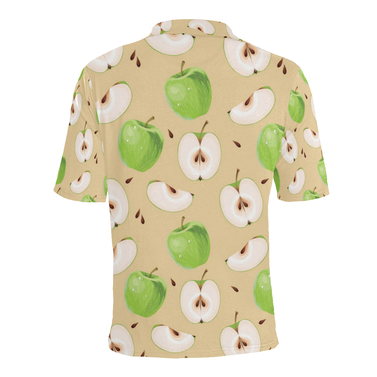 Apple Pattern Print Design AP07 Men Polo Shirt
