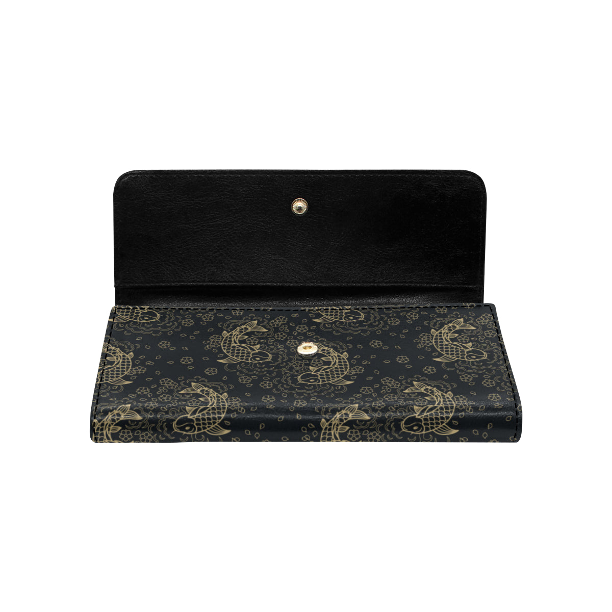 KOI Fish Pattern Print Design 02 Women's Trifold Wallet