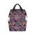 Neon Color Tropical Palm Leaves Diaper Bag Backpack