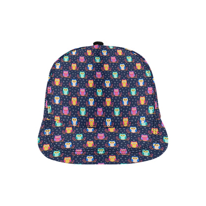 Owl Cute Themed Design Print Snapback Cap