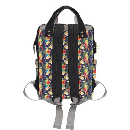 Parrot Themed Design Diaper Bag Backpack