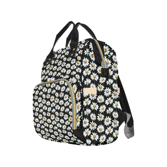 Daisy Print Pattern Diaper Bag Backpack