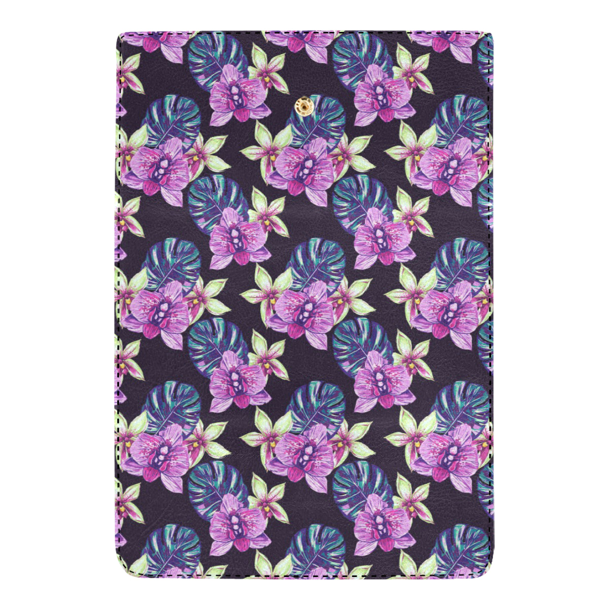 Orchid Pattern Print Design OR010 Women's Trifold Wallet