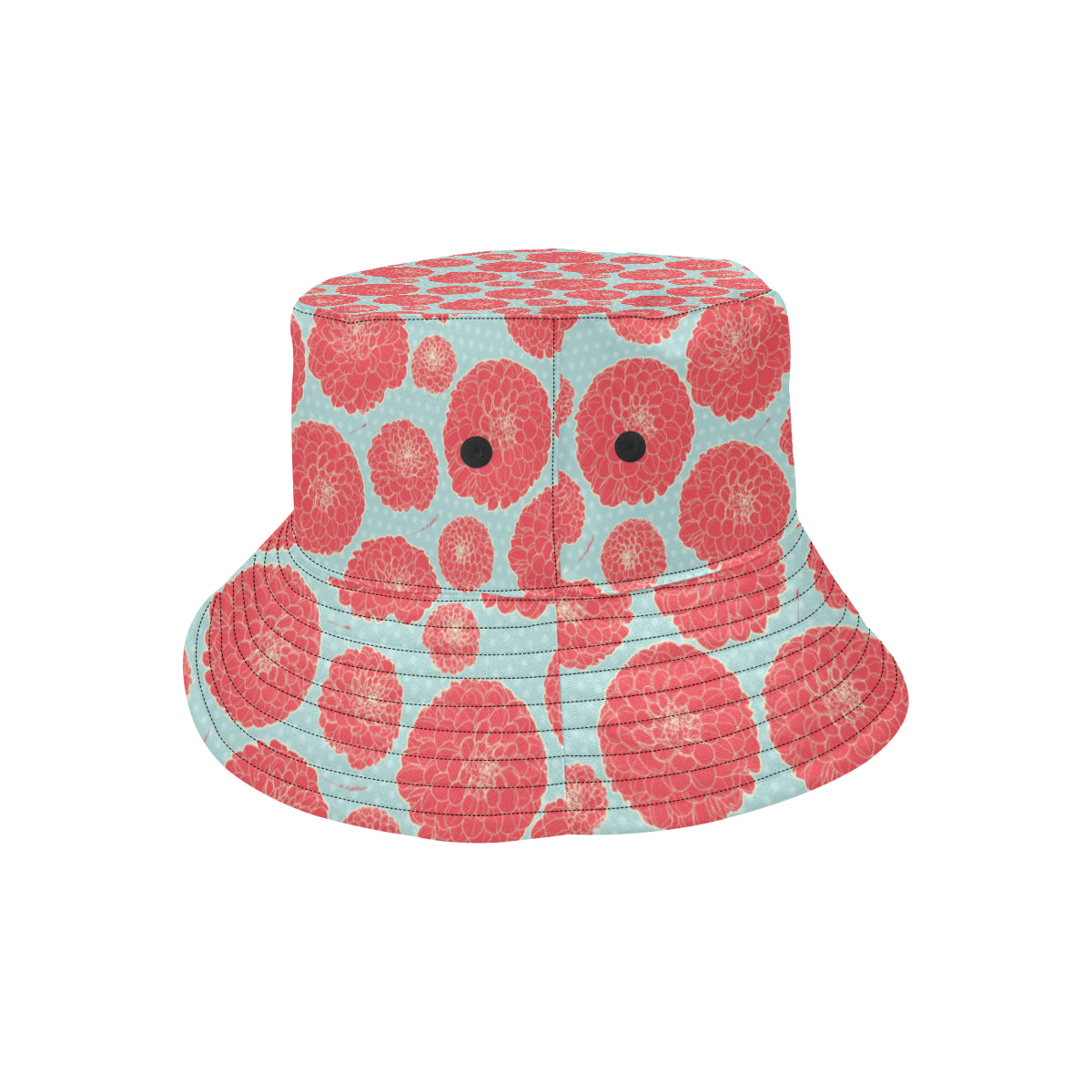 Marigold Pattern Print Design MR03 Unisex Bucket Hat