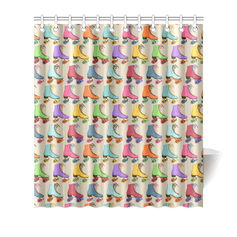 Roller skate Pattern Print Design A01 Shower Curtain