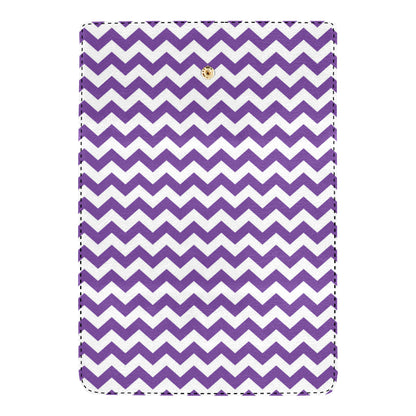 Chevron Purple Pattern Print Design 03 Women's Trifold Wallet