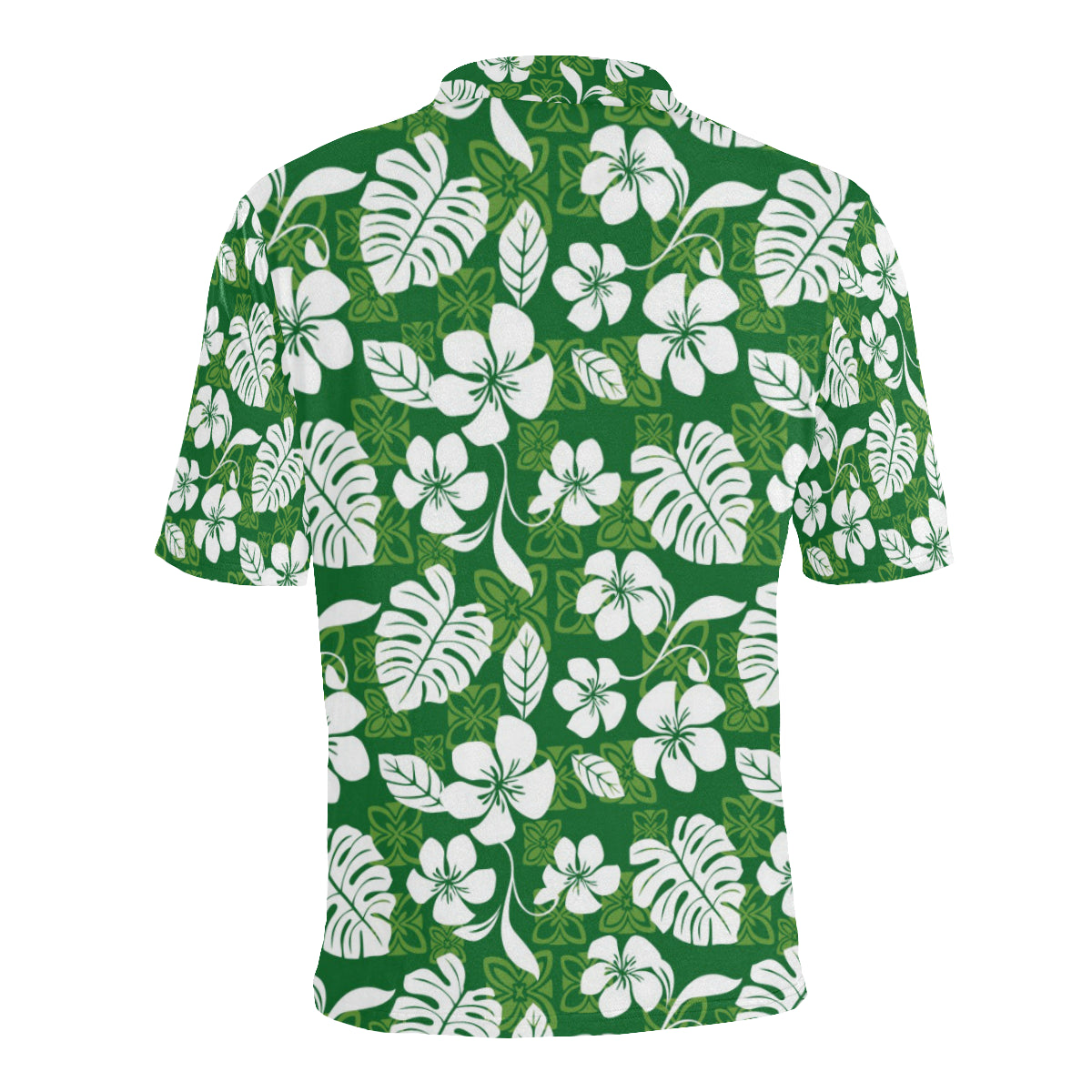 Hawaiian Themed Pattern Print Design H016 Men Polo Shirt
