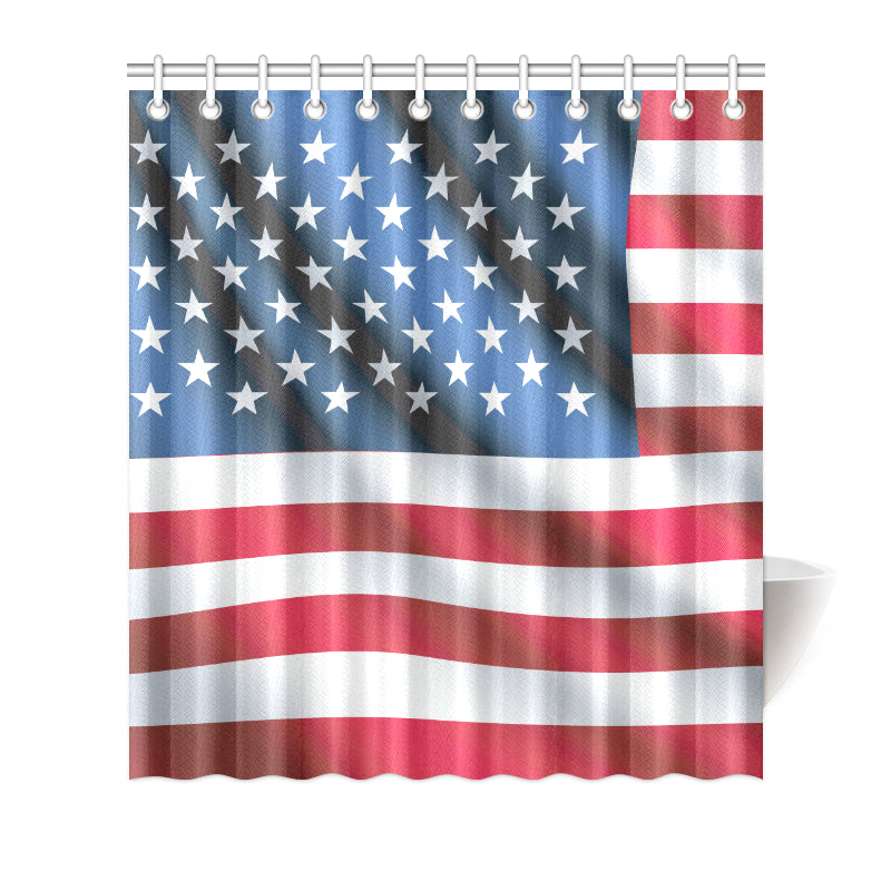 American flag Classic Shower Curtain