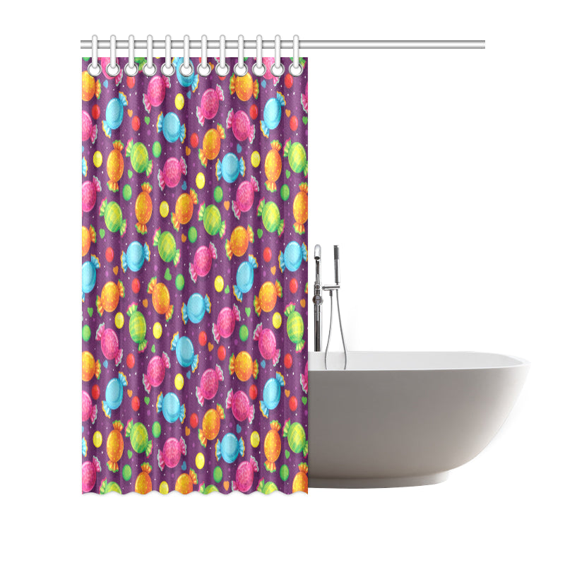 Candy Pattern Print Design CA05 Shower Curtain