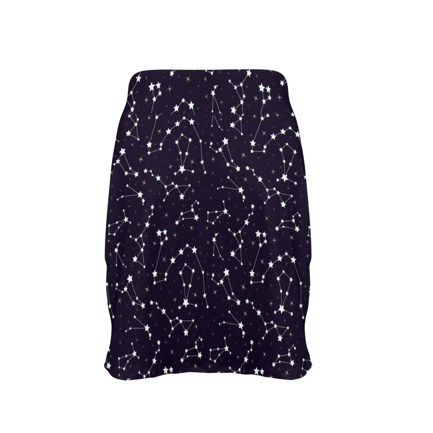Zodiac Star Pattern Design Print 17" Golf & Pickleball Skort with Pockets