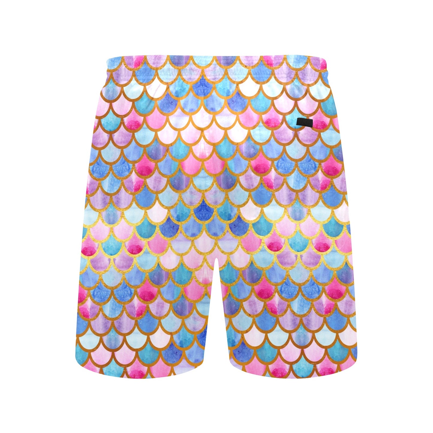 Scales Print Design LKS401 Men's Swim Trunks Beach Shorts