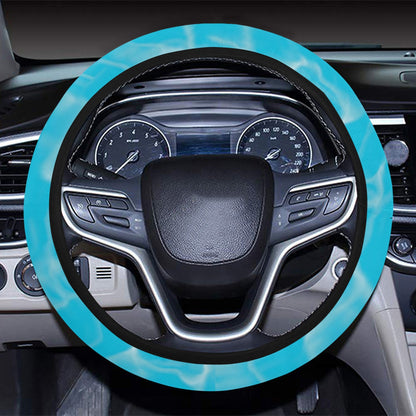 Swimming Pool Texture Print Design LKS301 Steering Wheel Cover with Elastic Edge