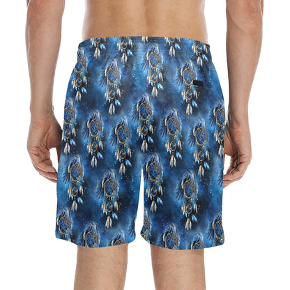 Eagles Dream Catcher Themed Men's Swim Trunks Beach Shorts