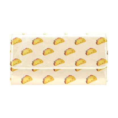 Taco Print Design LKS302 Women's Trifold Wallet