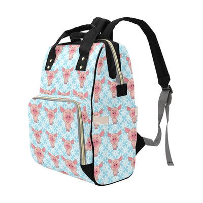 Pig Print Design LKS402 Diaper Bag Backpack