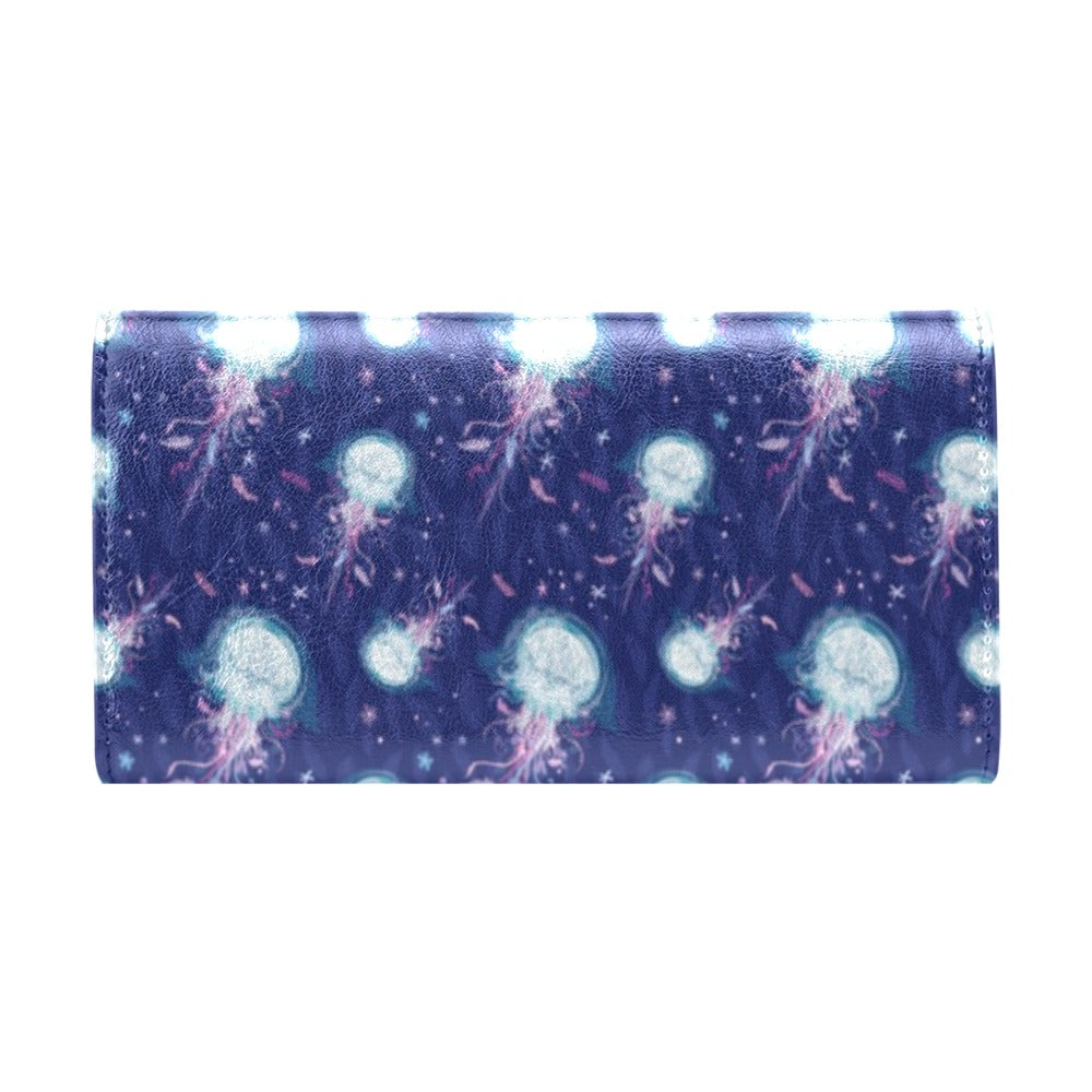 Jellyfish Cute Design Women's Trifold Wallet