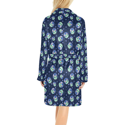Alien Cat Women's Fleece Robe