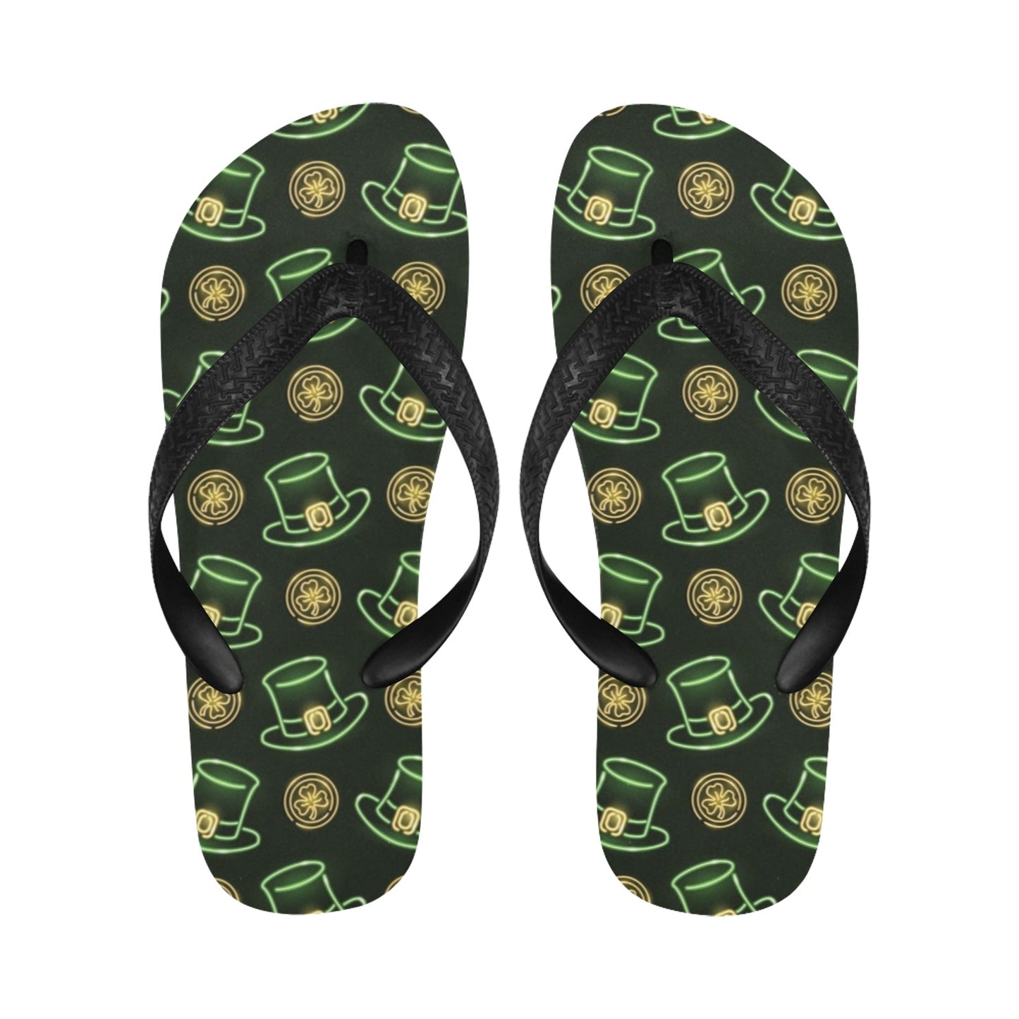 St Patricks Day Print Design LKS308 Flip Flops