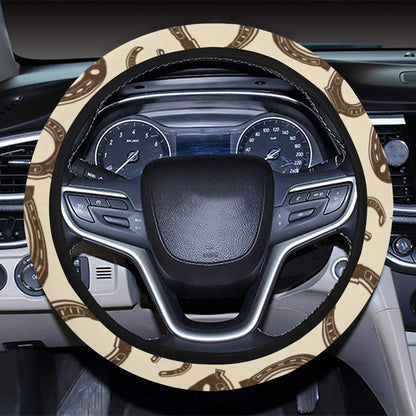 Horseshoe Print Design LKS302 Steering Wheel Cover with Elastic Edge