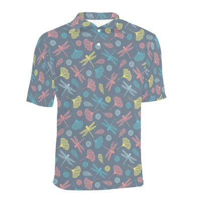 Dragonfly Print Design LKS403 Men Polo Shirt