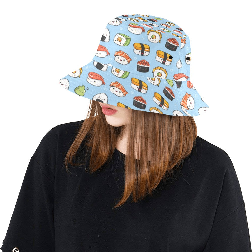 Sushi Print Design LKS303 Unisex Bucket Hat