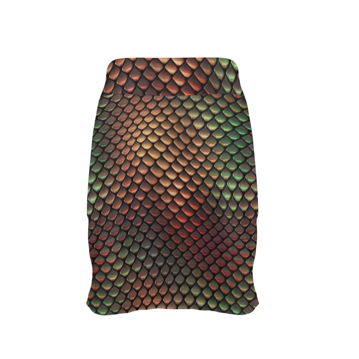 Snake Skin Colorful Print 17" Golf & Pickleball Skort with Pockets