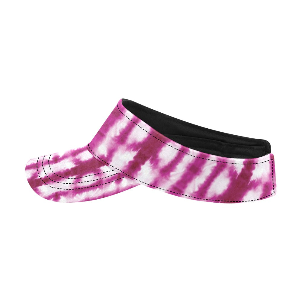 Tie Dye Dark Pink Print Design LKS303 Unisex Sun Visor