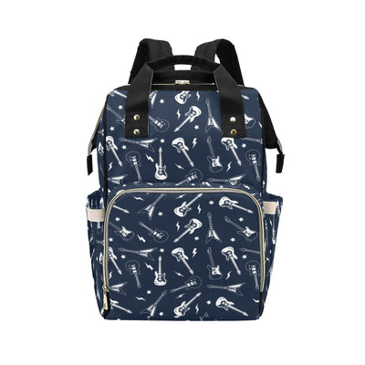 Electric Guitar Print Design LKS402 Diaper Bag Backpack