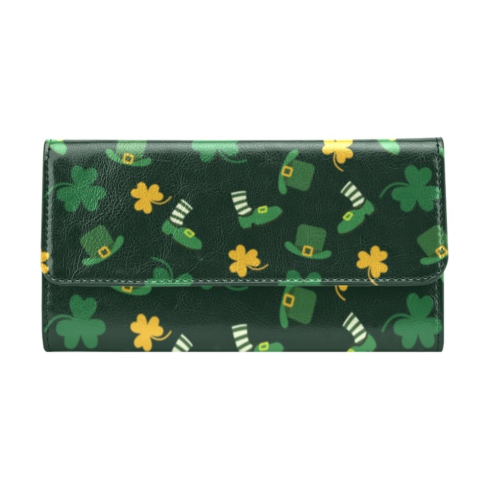St Patricks Day Print Design LKS306 Women's Trifold Wallet