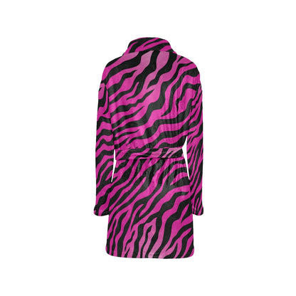 Pink Zebra Women's Fleece Robe