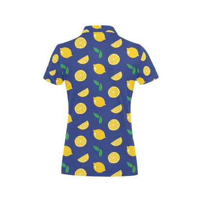 Citrus  Pattern Print Design 02 Women's Polo Shirt