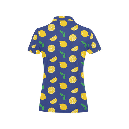 Citrus  Pattern Print Design 02 Women's Polo Shirt