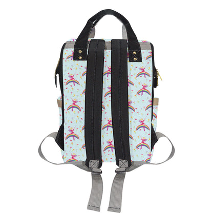 Fairy with Rainbow Print Pattern Diaper Bag Backpack