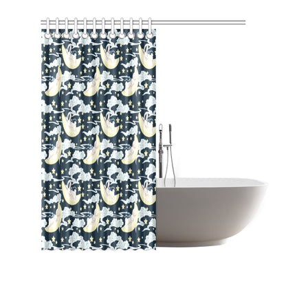 Rabbit Sleeping Pattern Print Design RB08 Shower Curtain