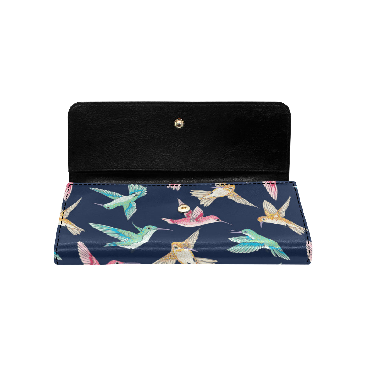 Hummingbird Cute Pattern Print Design 01 Women's Trifold Wallet