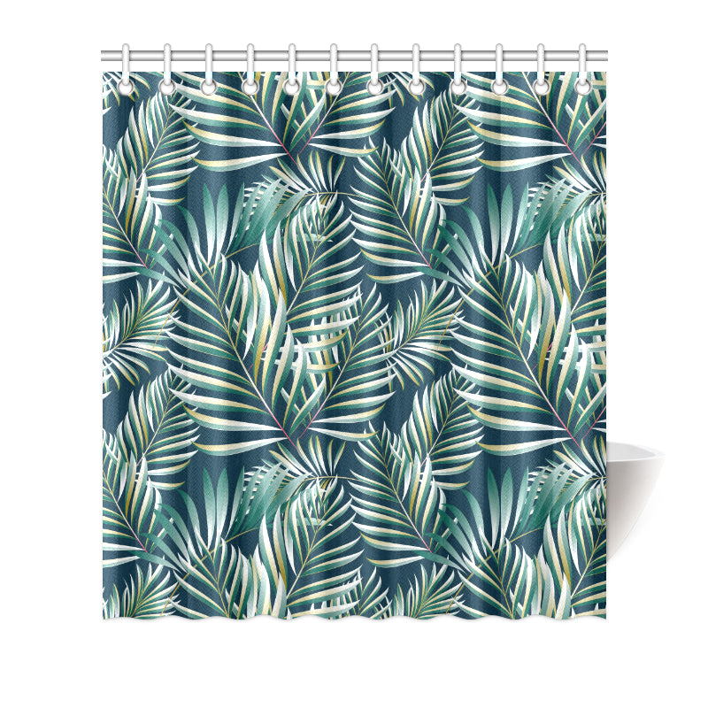 Sun Spot Tropical Palm Leaves hower Curtain Shower Curtain