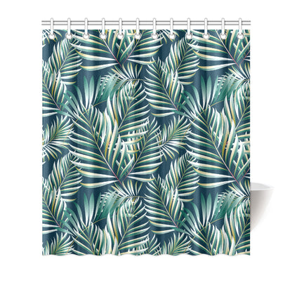 Sun Spot Tropical Palm Leaves hower Curtain Shower Curtain