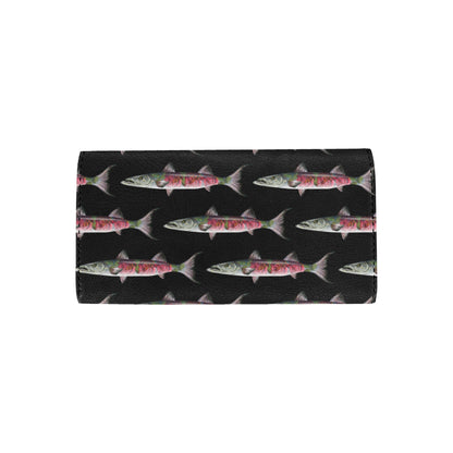 Barracuda Pattern Print Design 02 Women's Trifold Wallet